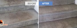 Stairs before and after